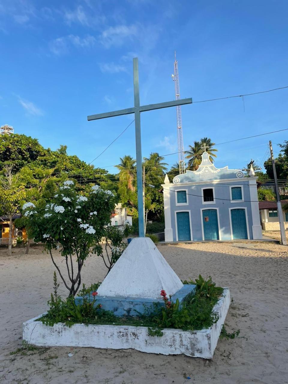 Pousada Grao De Areia Beira Mar Mangue Sêco Buitenkant foto
