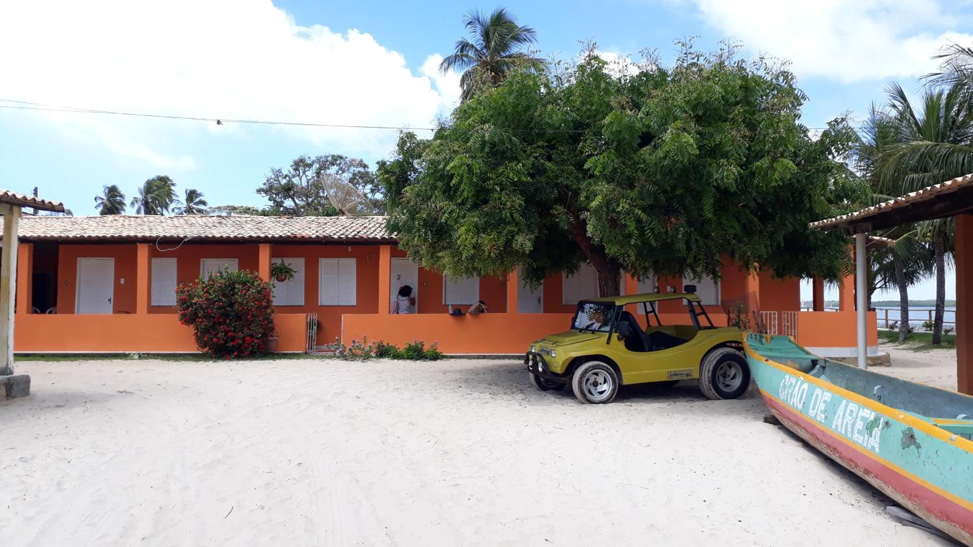 Pousada Grao De Areia Beira Mar Mangue Sêco Buitenkant foto