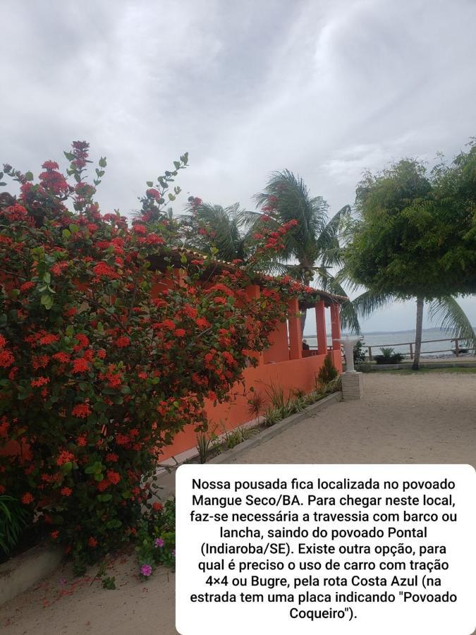 Pousada Grao De Areia Beira Mar Mangue Sêco Buitenkant foto