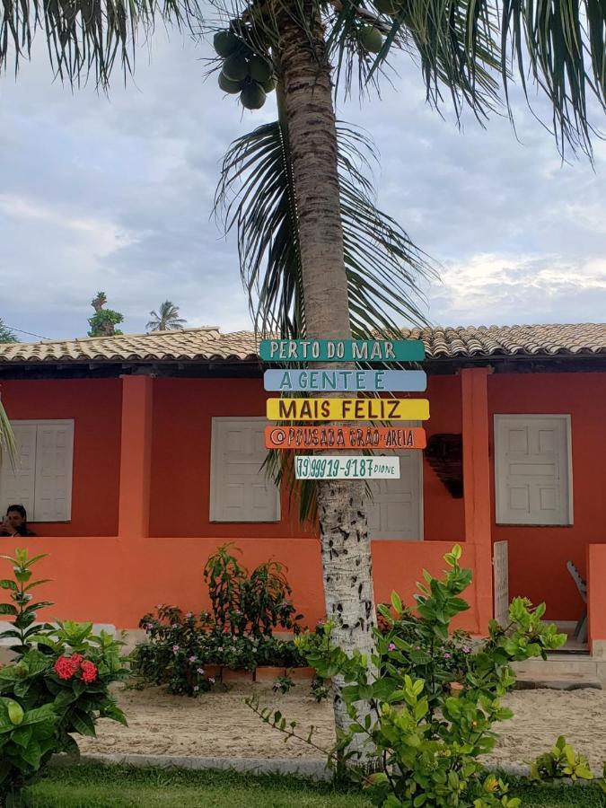 Pousada Grao De Areia Beira Mar Mangue Sêco Buitenkant foto